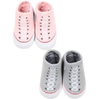 Converse Jungen Mädchen Infant Booties Ankle Boot, Rosa, 6 Monate von Converse