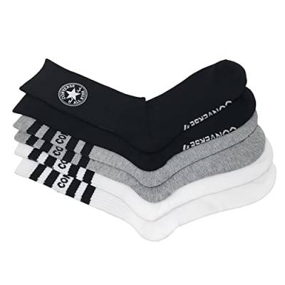 Converse Men's Half Cushion Crew Socks 3-Pack Size 6-12 von Converse