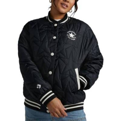 Converse Padded BASEBALL JACKET BLACK, Schwarz , 36 von Converse