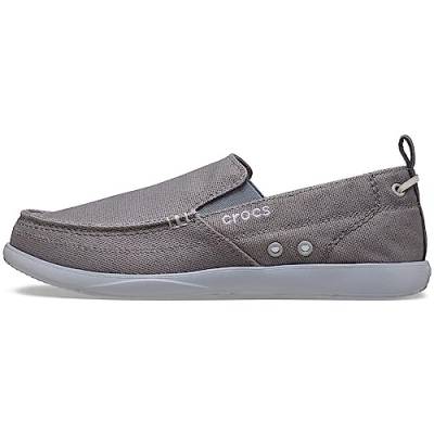 Crocs Herren Walu Slip On Loafer | Casual Herren Loafer | Wanderschuhe f r Herren, Schiefergrau, 49 EU von Crocs