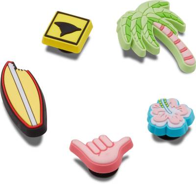 Crocs Schuhanstecker Jibbitz™ Surfing (Set, 5-tlg., Kein Spielzeug. Nicht für Kinder unter 3 Jahren geeignet), mit verschiedenen Motiven von Crocs