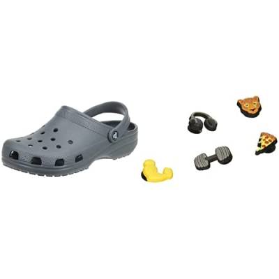 Crocs Unisex Classic Clog, Slate Grey, 52/53 EU Unisex-Erwachsene Sportschuh-Charms | Jibbitz Schuhanhänger, Get Swole, Einheitsgröße von Crocs