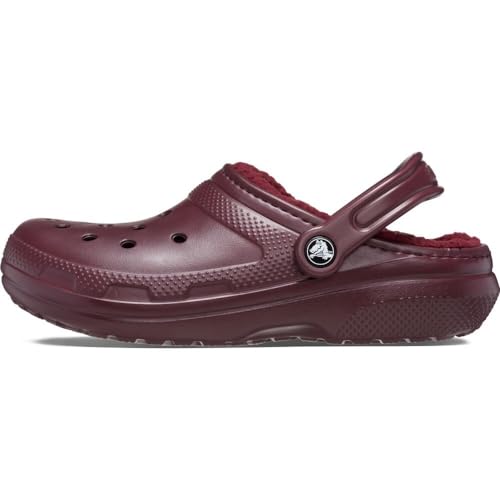 Crocs Unisex Classic Lined Clogs, Dark Cherry, 8 UK von Crocs