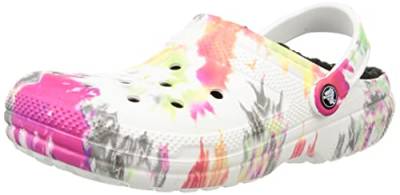 Crocs Unisex Classic Lined Clogs, Blotched Tie Dye, 36/37 EU von Crocs