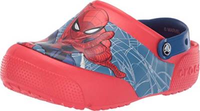 Crocs Unisex-Kinder Crocsfl Spiderman LTS K Clogs, Rot (Flame 8c1) von Crocs