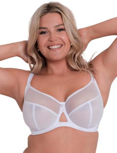 Curvy Kate Damen Victory 4 Part Balcony Bra Balconette-BH, Durchsichtig, White, 85E von Curvy Kate