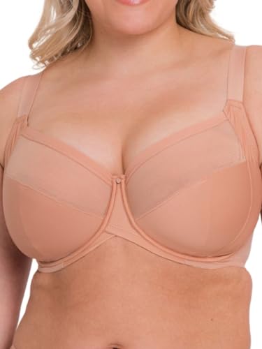 Curvy Kate Damen Wonderfully Full Cup Bra Balconette-BH, Blickdicht, Latte, 70K von Curvy Kate