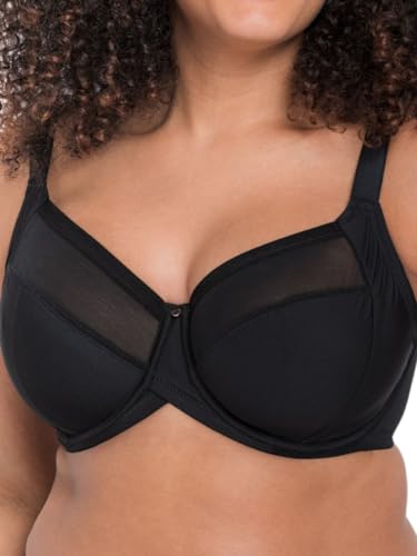 Curvy Kate Damen Wonderfully Full Cup Bra Balconette-BH, Blickdicht, Schwarz, 85G von Curvy Kate