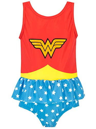 DC Comics Mädchen Wonder Woman Badeanzug Mehrfarbig 122 von DC Comics