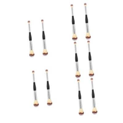 DOITOOL 10 Stk Puderpinsel doppelt Concealer Pinsel Make-up Pinsel Kosmetikpinsel doppelseitige Bürste Trimmen loses Pulver Lidschatten Pinsel erröten pinsel Frau Abs von DOITOOL