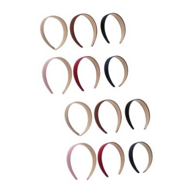 DOITOOL 12 Stk elegant frisierumhang stirnband haare schkafmaske die degendame lovely everydays haar tapes die hüt die far non-slip haarsschmuck mädc colors breites Stirnband Zubehör Damen von DOITOOL