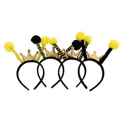 DOITOOL 4 Stück Insekten-Antennen-Stirnband weihnachtsdeko Tier Haarschmuck Haarring Requisiten Baby Kleidung Plüsch von DOITOOL