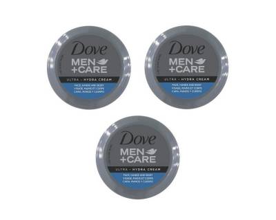 DOVE Körpercreme Men + Care Ultra Hydra Cream Körpercreme 250 ml, 3-tlg. von DOVE