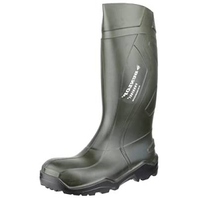 Dunlop C762933 S5 PUROFORT+ Unisex-Erwachsene Langschaft Gummistiefel, Dunkelgrün/Schwarz, 48 EU von DUNLOP