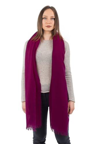 Dalle Piane Cashmere - Pashmina aus 100% Kaschmir - Made in Italy - für Frau, Farbe: Fuxia, Einheitsgröße von Dalle Piane Cashmere