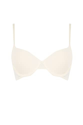 DeFacto Bralette Spitze für Damen - Damen BH Weich und Atmungsaktiv Bra Off White,90/C von DeFacto