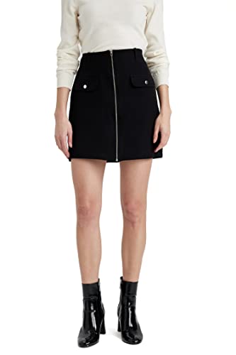 DeFacto Damen A3643AX Skirt, Black, 34 von DeFacto