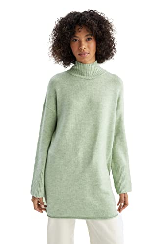 DeFacto Lang Hemden mit Langarm Tunic Hemden LT.Green,XL von DeFacto