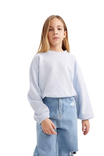 DeFacto Mädchen Sweatshirt - Gemütliche Fleecepullover und Pullover für Kinder - Pullover und Sweatshirts für Mädchen von DeFacto