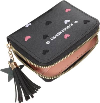 Kartenetui, kleine Geldbörsen, Portemonnaie mit Trompetenständer, rosa Clutch-Geldbörse, Damen-Geldbörsen, niedliche Karten, Münzen, Geldbörse, Damen-Geldbörsen, Geldbörse for Teenager und Mädchen, ro von DeeboW