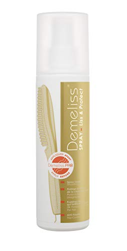 Demeliss - LISS & PROTECT - Professionelle Pflege 200 ml - Thermoprotektives Spray mit Seidenprotein - Vor dem Glätten von trockenem/feuchtem Haar - Anti-Frizz-Effekt - Glättungswirkung - Wärmeschutz von Demeliss