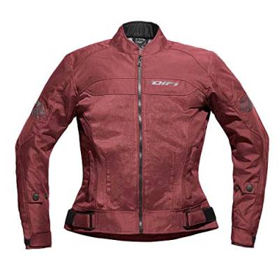 Difi Ibiza Air Damen Motorradjacke Sommerjacke, rot, 44 von Difi