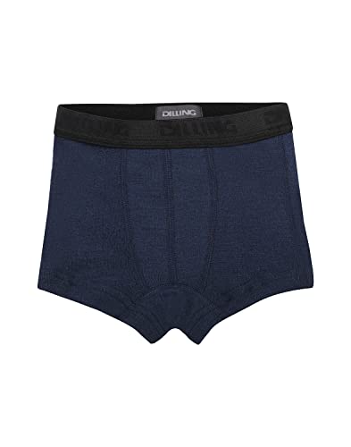 Dilling Boxershorts aus natürlicher Merinowolle für Kinder Navy 110-116 von Dilling