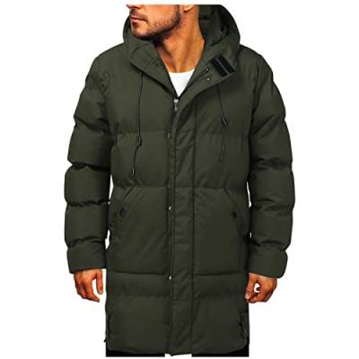 Winterjacke Herren Lang Warm Daunenjacke Parka Jacke Steppjacke Wintermantel Verdicken Daunenmantel Herren Winter Dicke Warme Schwere Daunen Mantel Winddicht Kapuze Lange von Dinnesis