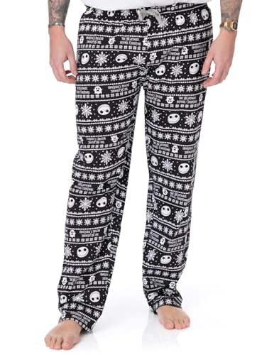 Disney Albtraum vor der Weihnachts -Loungehose Jack Skellington Herren Pyjama Bottoms von Disney