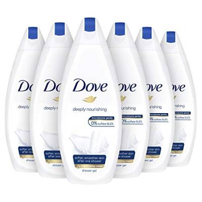Dove Deeply Nourishing Women - 250 ml - Douchecrme - 6 stuks - Voordeelverpakking von Unilever