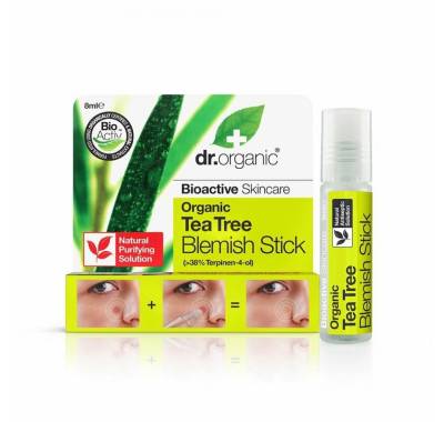 Dr. Organic Gesichts-Reinigungsfluid Dr Organic Tea Tree Blemish Stick Roll On 8ml von Dr. Organic