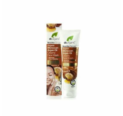 Dr. Organic Gesichts-Reinigungsmilch Dr Organic Moroccan Argan Oil Cream Face Wash 150ml von Dr. Organic