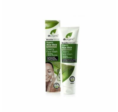 Dr. Organic Gesichts-Reinigungsschaum Dr Organic Aloe Vera Cream Face Wash 150ml von Dr. Organic