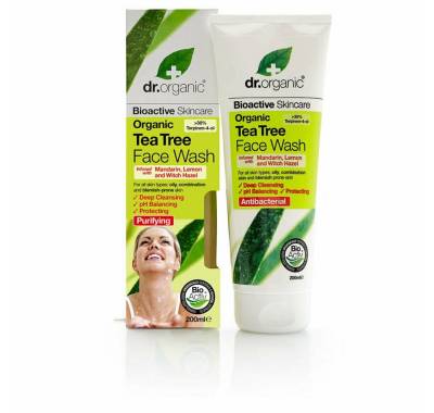 Dr. Organic Gesichts-Reinigungsschaum Dr Organic Tea Tree Face Wash 200ml von Dr. Organic