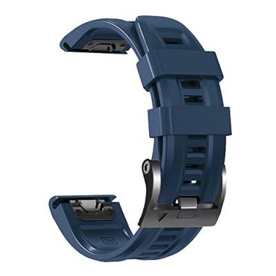 EGSDSE 22 x 26 mm Silikon-Smartwatch-Armbänder für Garmin Fenix 7 7X 6 6X Pro 5 5X Plus Easyfit Quick Fit Armband Tactix 7/D2 Mach 1, 26mm For Fenix 5X 5XPlus, Achat von EGSDSE