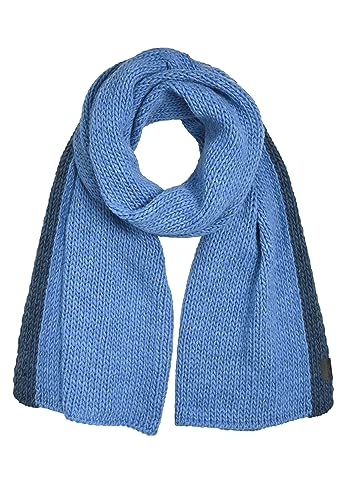 ELKLINE Damen Schal Wrapped | Winterschal warm zweifarbig Glattstrickmuster weiche Wolle 8023078, Accessoires:One Size, Farbe:blue - denim von ELKLINE