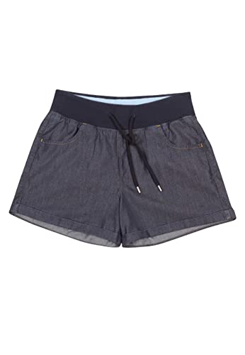 ELKLINE Damen Shorts Toohot | leichte Kurze Sommer Hose mit Kordelzug 2065009, Größe:40, Farbe:darkdenim von ELKLINE