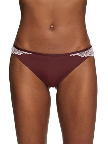 ESPRIT Damen Big Flower LACE RCS BRZ. Brief Slip, Rust Brown, 38 von ESPRIT