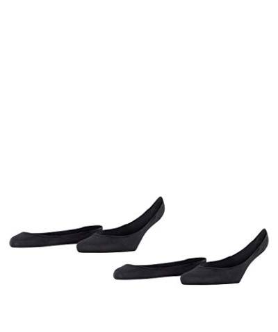 ESPRIT Damen Füßlinge Basic 2-Pack, Baumwolle, 2 Paar, Schwarz (Black 3000), 35-38 von ESPRIT