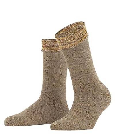 ESPRIT Damen Socken Multicolour Boot Biologische Baumwolle Wolle einfarbig 1 Paar, Braun (Camel 5038), 39-42 von ESPRIT