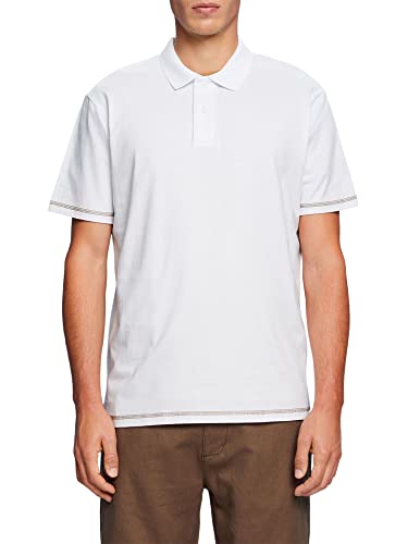 ESPRIT Herren 053CC2K303 Polohemd, 100/WHITE, XL von ESPRIT