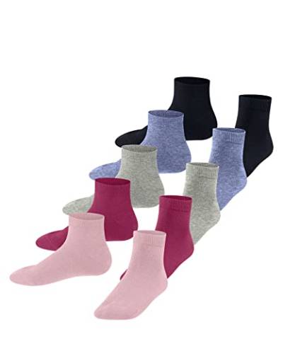 ESPRIT Unisex Kinder Sneakersocken Solid-Mix 5-Pack K SN Baumwolle kurz einfarbig 5 Paar, Mehrfarbig (Sortiment 0010), 35-38 von ESPRIT