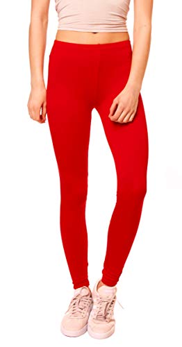 Easy Young Fashion Damen Basic Leggings Lang Viskose One Size LG08 von Easy Young Fashion