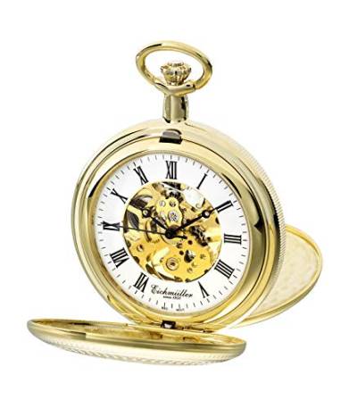 Eichmüller Since 1950 Taschenuhr Mechanisch Handaufzug Skelettwerk incl. Kette 8214-01 von Eichmüller