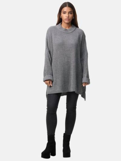 Elara Strickpullover Elara Damen Strickpullover Runderkragen (1-tlg) von Elara