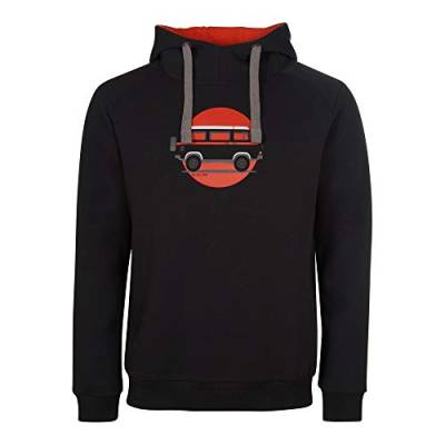 ELKLINE Herren Hoodie Team Player VW Bulli Print 1031093, Farbe:schwarz, Größe:M von ELKLINE