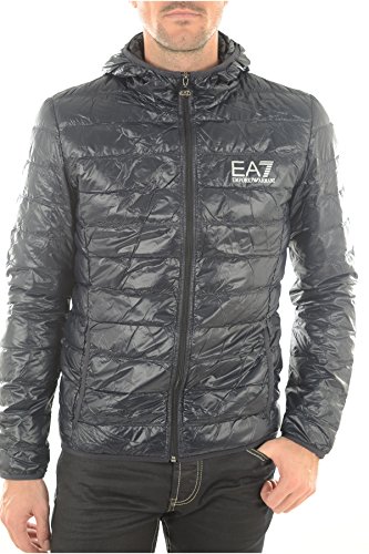 Emporio Armani Herren Train Core Down Hooded Jacket Daunenmantel, Nacht Blau, X-Groß von Emporio Armani