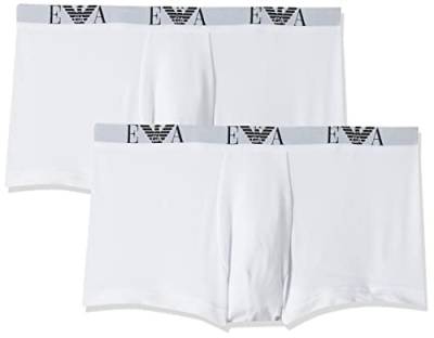 Emporio Armani Intimates, Herren Boxershorts, 2er Pack, Weiß (White), Medium von Emporio Armani