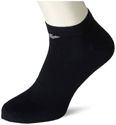 Emporio Armani Underwear Men's 3-Pack In-Shoe Socks, Marine, S/M von Emporio Armani