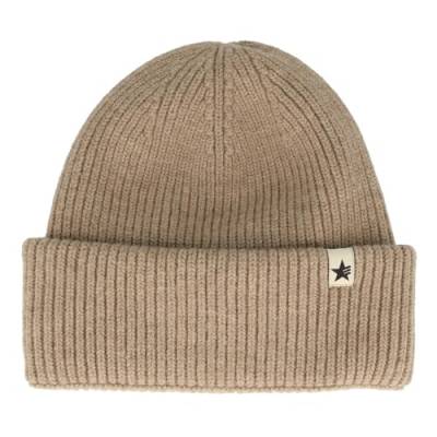 Esperando Koog Beanie, 100% Merinowolle, Made in Germany, GOTS Zertifiziert, sehr weiche Wolle, Damen und Herren Wintermütze, nachhaltig hergestellt (Beige) von Esperando